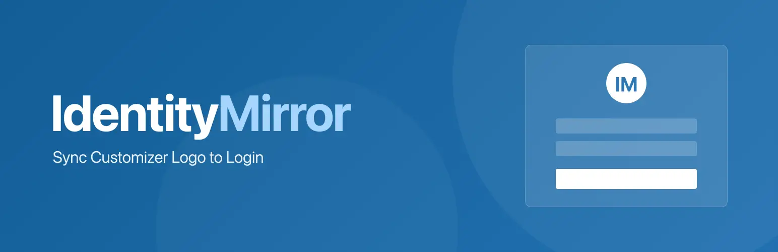 IdentityMirror | Sync Customizer Logo to Login screenshot